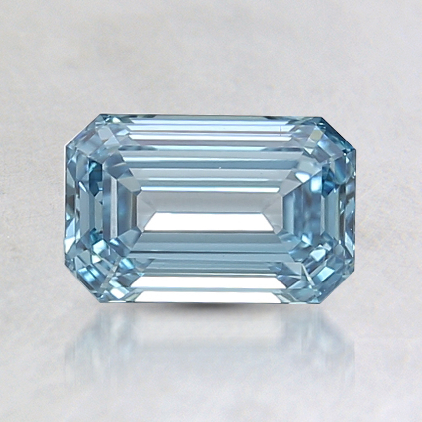 1.09 Ct. Fancy Intense Blue Emerald Lab Created Diamond