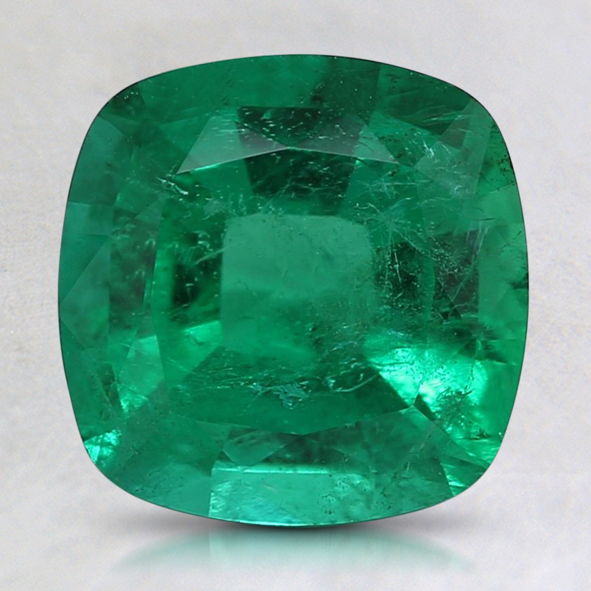 8.1mm Green Cushion Emerald