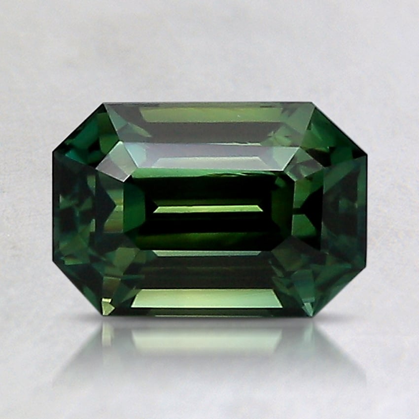 7.6x5.2mm Unheated Green Emerald Sapphire