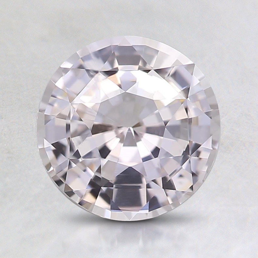 7.3mm Unheated Peach Round Sapphire