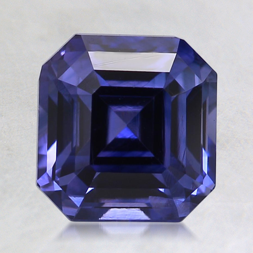 7.3x7mm Unheated Purple Asscher Sapphire