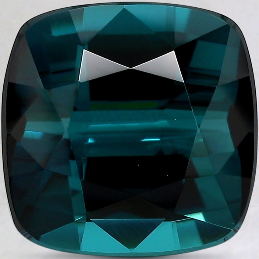10.6mm Teal Cushion Tourmaline