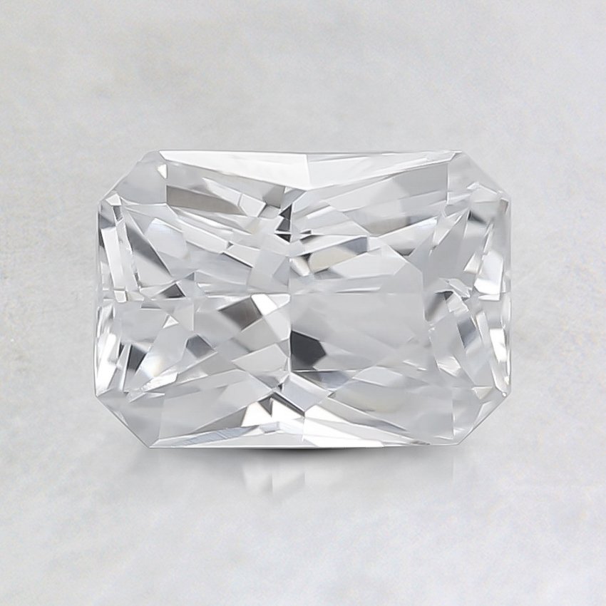 7x5mm Unheated White Radiant Sapphire