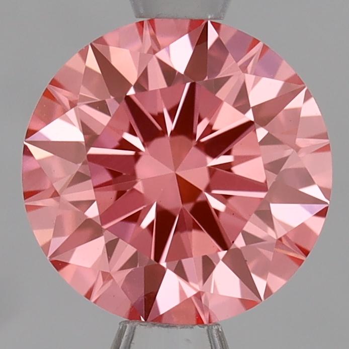 1.08 Ct. Fancy Vivid Pink Round Lab Grown Diamond