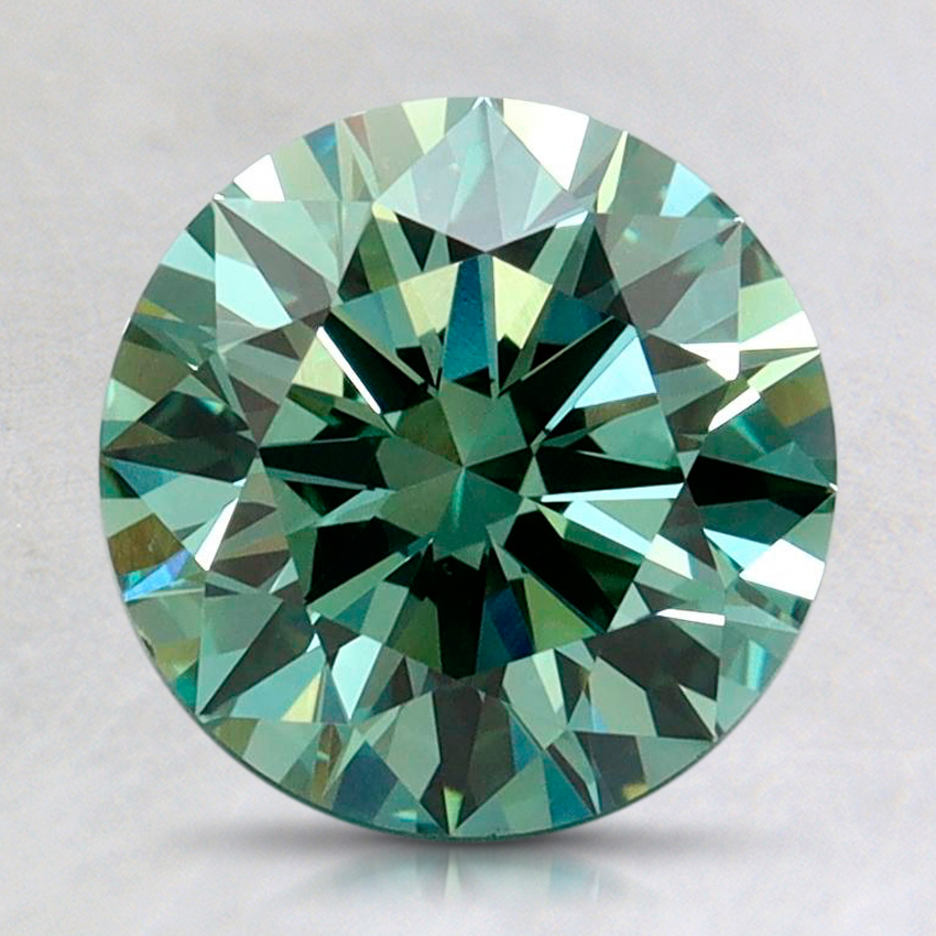 2.01 Ct. Fancy Vivid Pacific Green Round Lab Grown Diamond
