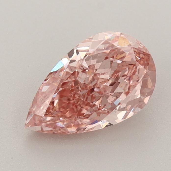1.12 Ct. Fancy Intense  Pink Pear Lab Grown Diamond
