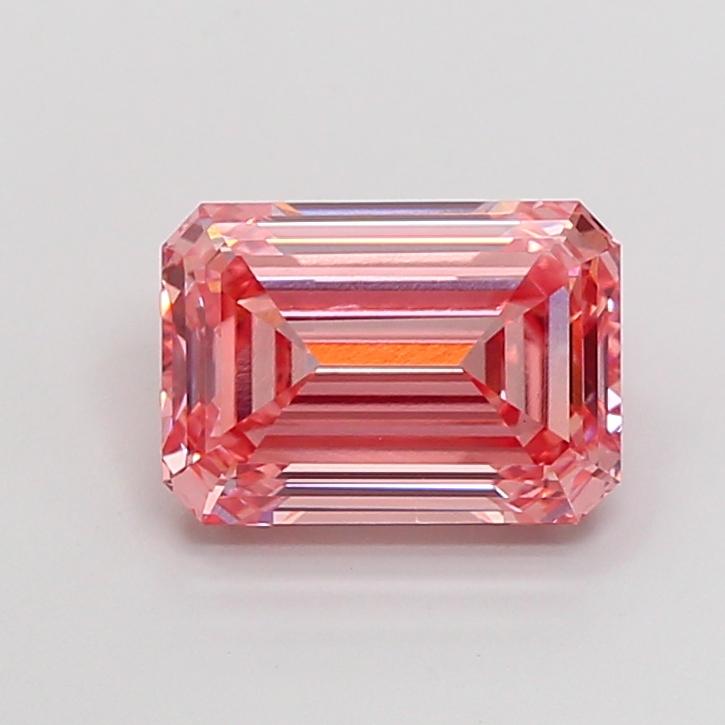 4.1 Ct. Fancy Vivid Pink Emerald Lab Grown Diamond