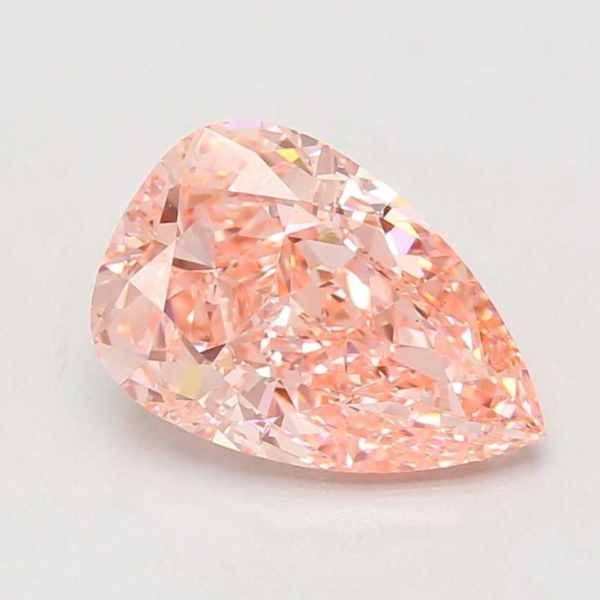4.06 Ct. Fancy Vivid Pink Pear Lab Grown Diamond