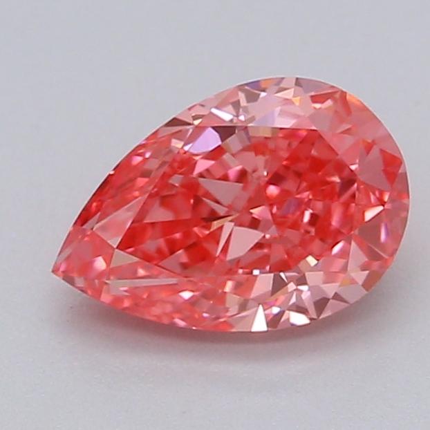 0.54 Ct. Fancy Vivid Pink Pear Lab Grown Diamond