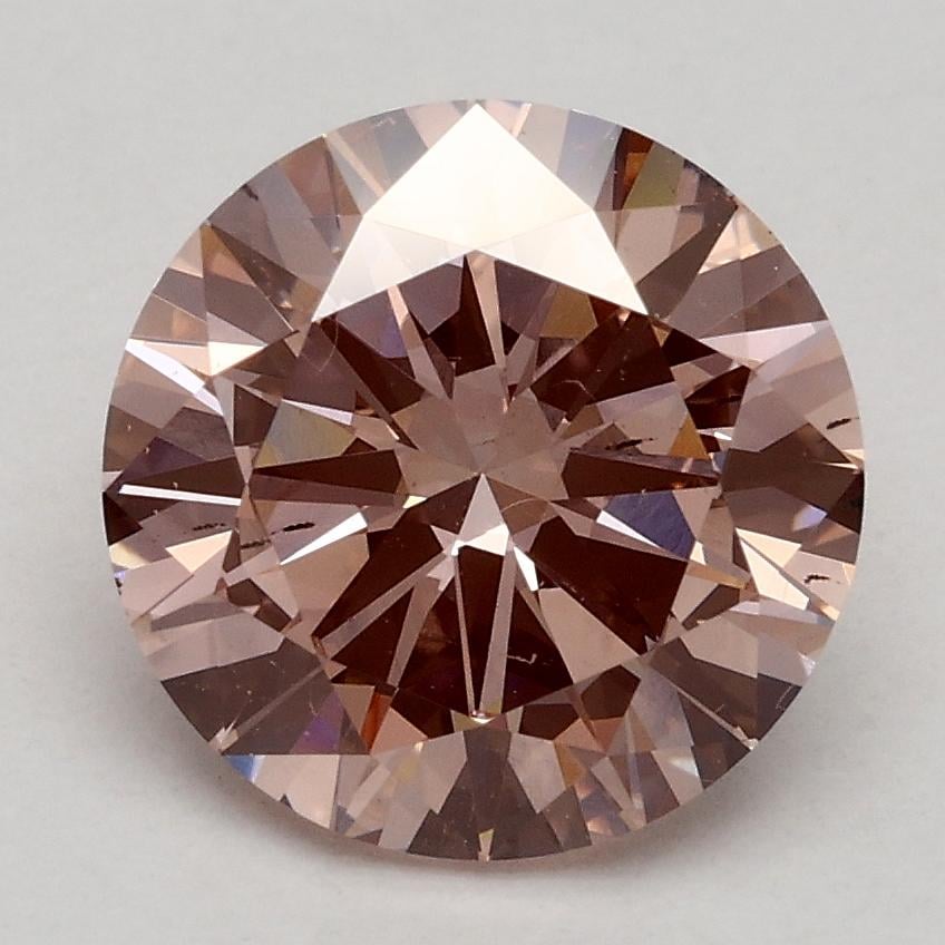 2.00 Ct. Fancy Intense Pink Round Lab Grown Diamond