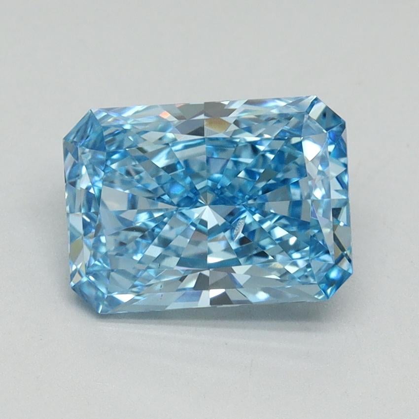 2.00 Ct. Fancy Vivid Blue Radiant Lab Grown Diamond