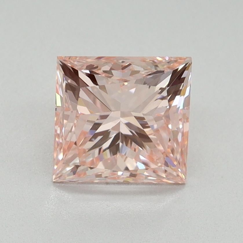 1.60 Ct. Fancy Vivid Pink Princess Lab Grown Diamond