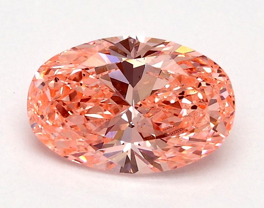 1.00 Ct. Fancy Vivid Pink Oval Lab Grown Diamond