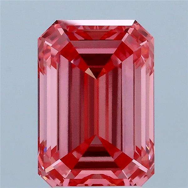 3.11 Ct. Fancy Vivid Pink Emerald Lab Grown Diamond