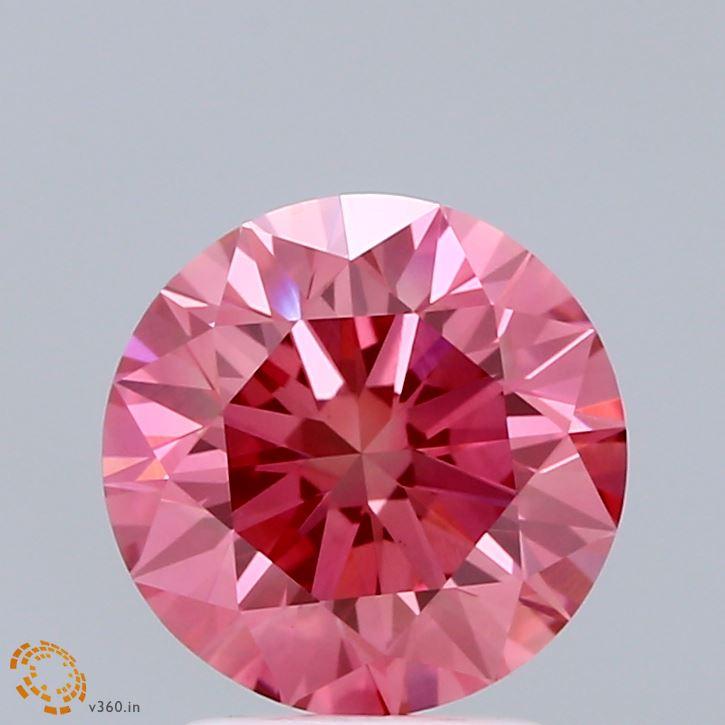 2.50 Ct. Fancy Vivid Pink Round Lab Grown Diamond
