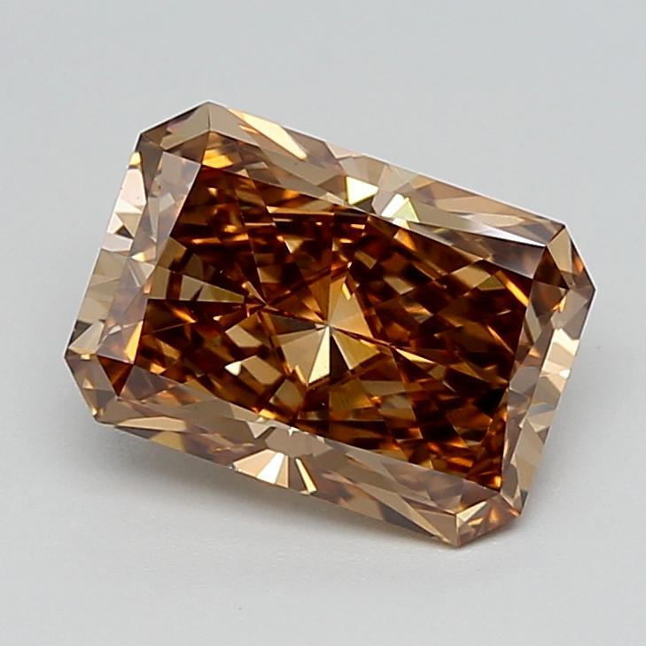 2.94 Ct. Fancy Light  Brown Radiant Lab Grown Diamond