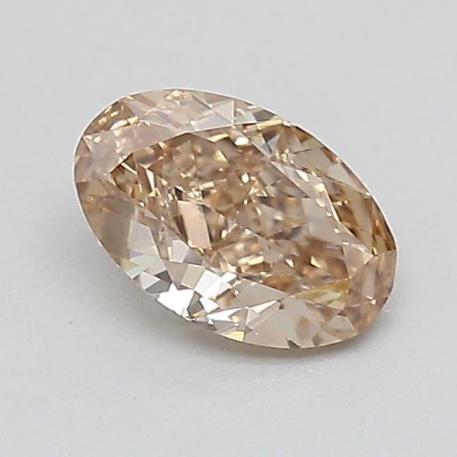 0.34 Ct. Light  Brown Oval Lab Grown Diamond