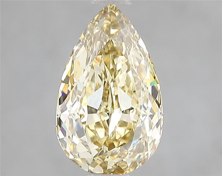 2.10 Ct. Fancy Intense Yellow Pear Lab Grown Diamond