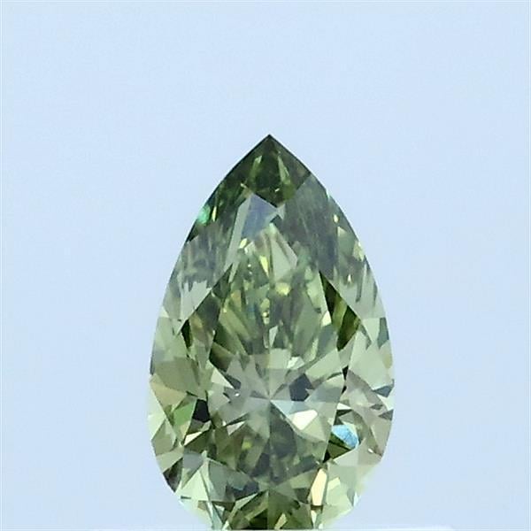 0.41 Ct. Fancy Vivid Green Pear Lab Grown Diamond