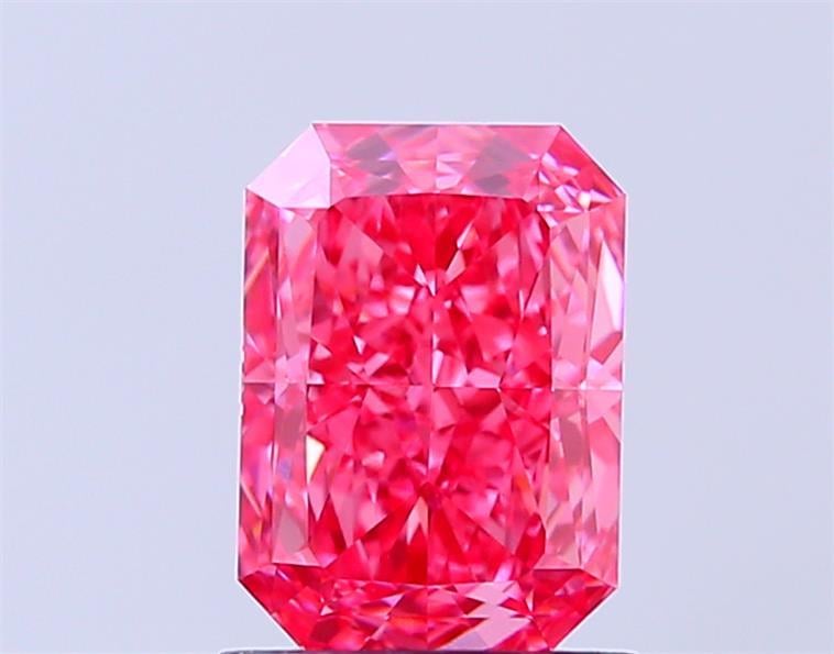 1.57 Ct. Fancy Vivid Pink Radiant Lab Grown Diamond