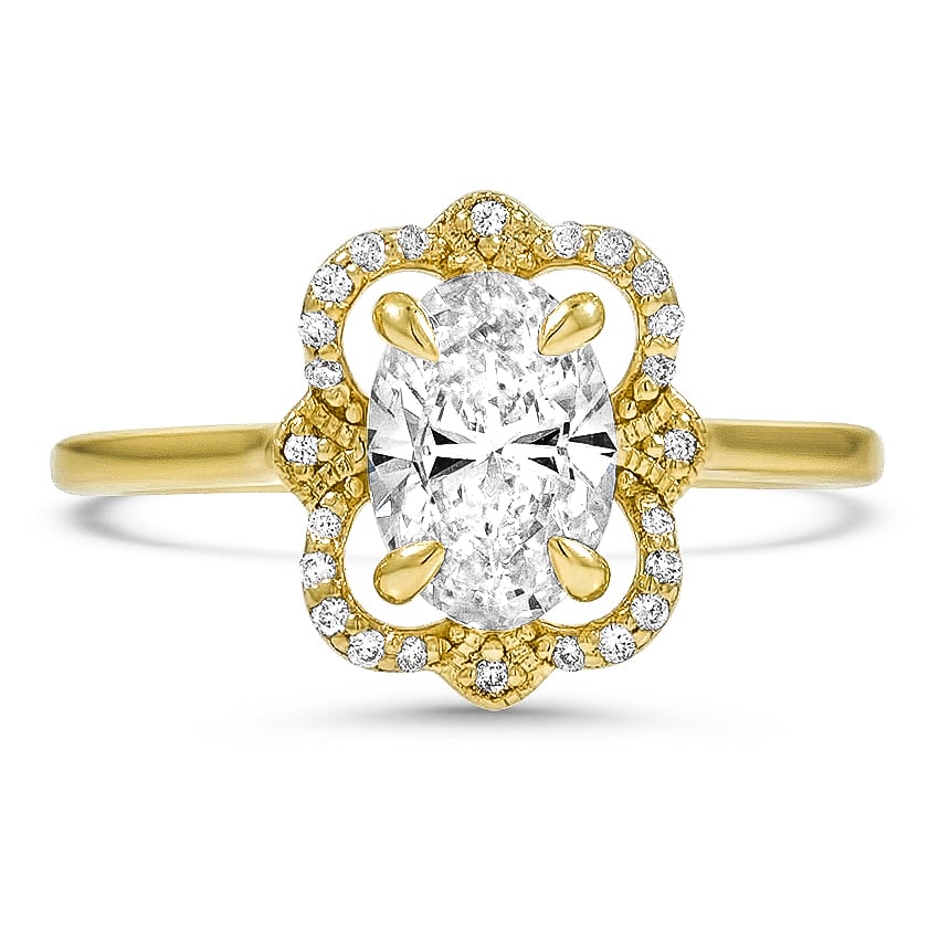 Custom Royal Halo Diamond Ring