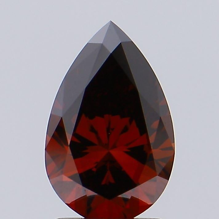 1.42 Ct. Fancy Deep Orange Pear Lab Grown Diamond