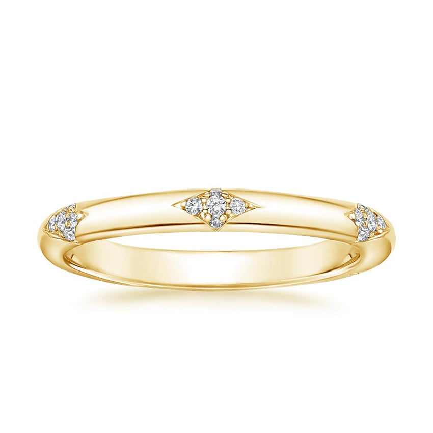 Rose gold diamond engagement ring with surprise diamond details