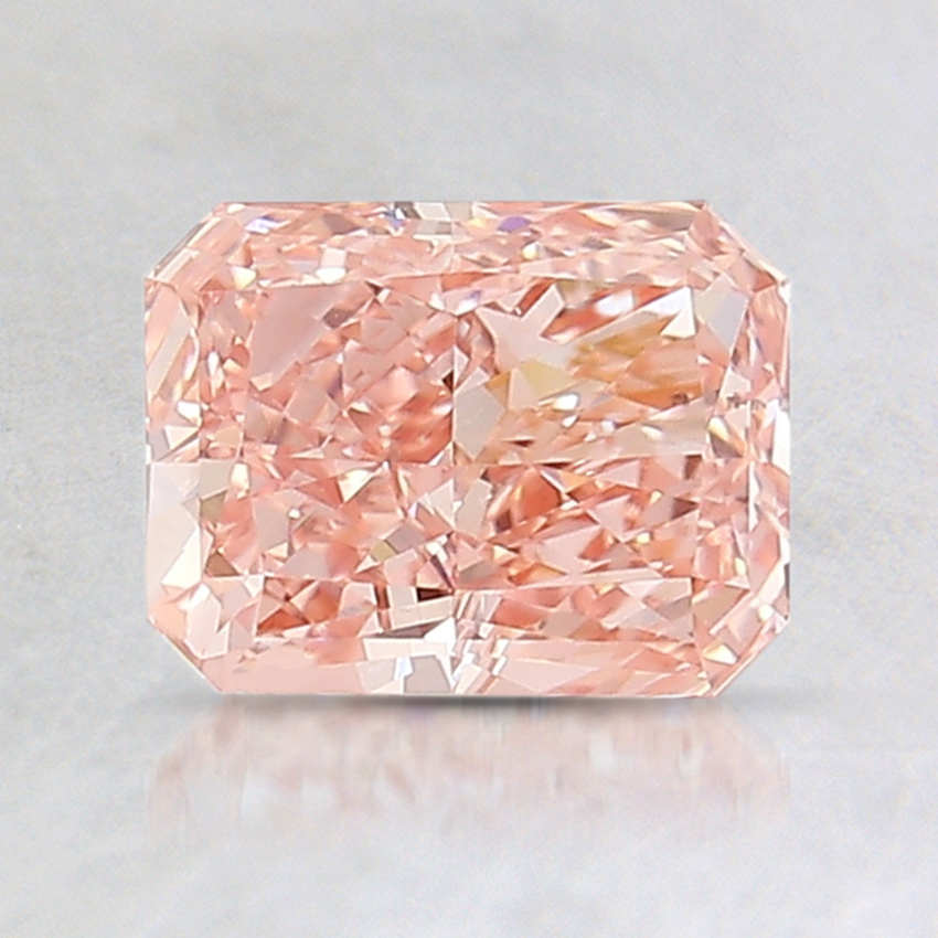 1.05 Ct. Fancy Intense Orangy Pink Radiant Lab Grown Diamond