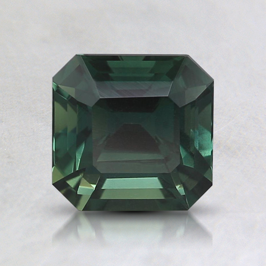 6.1x5.9mm Unheated Teal Asscher Sapphire