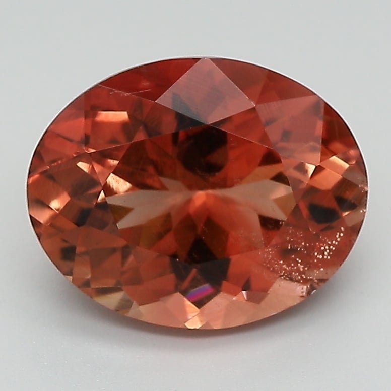 10.1x8mm Unheated Orange Oval Oregon Sunstone