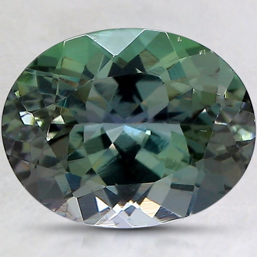 10.1x8mm Unheated Parti-Color Oval Tanzanite