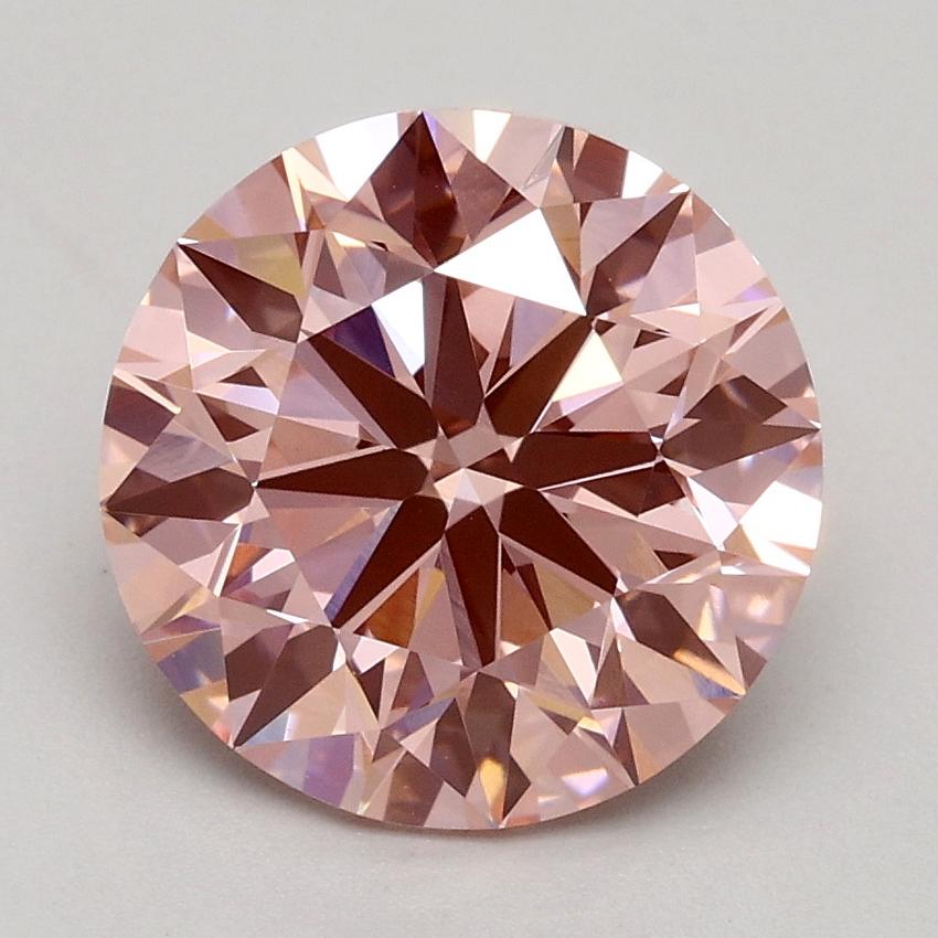 2.33 Ct. Fancy Intense Pink Round Lab Grown Diamond