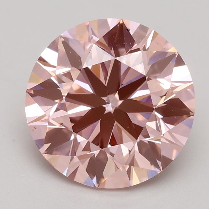 2.18 Ct. Fancy Intense Pink Round Lab Grown Diamond