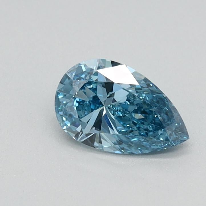 0.31 Ct. Fancy Vivid Blue Pear Lab Grown Diamond