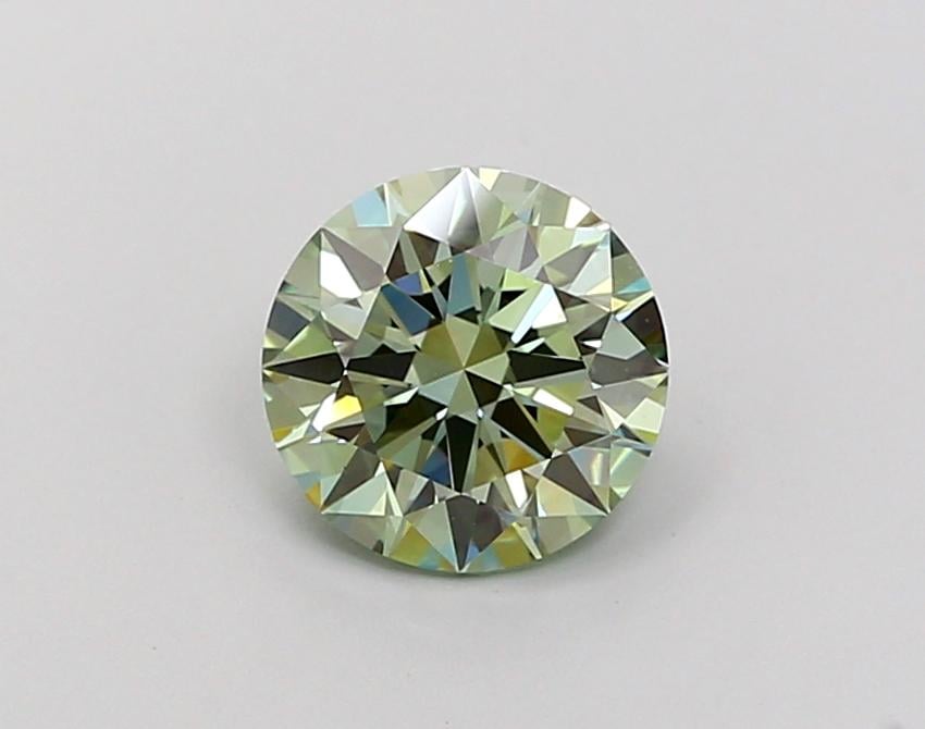1.31 Ct. Fancy Intense  Green Round Lab Grown Diamond