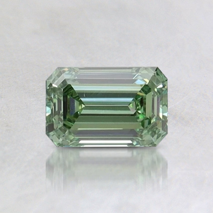 0.56 Ct. Fancy Intense Pacific Green Emerald Lab Grown Diamond