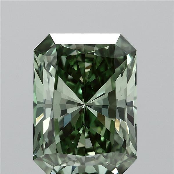 2.41 Ct. Fancy Vivid Green Radiant Lab Grown Diamond