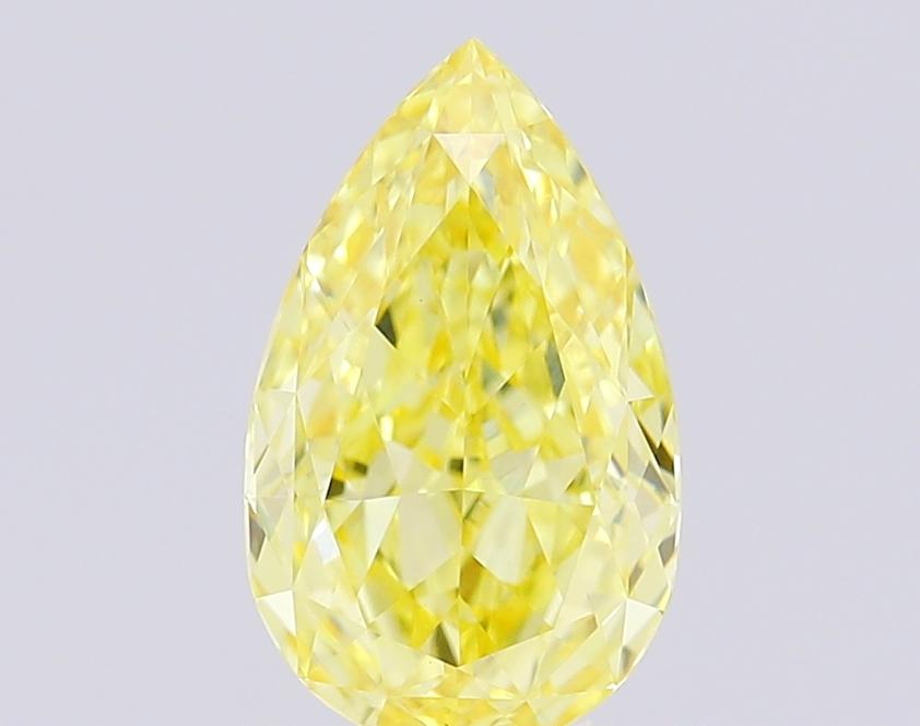 1.17 Ct. Fancy Intense Yellow Pear Lab Grown Diamond