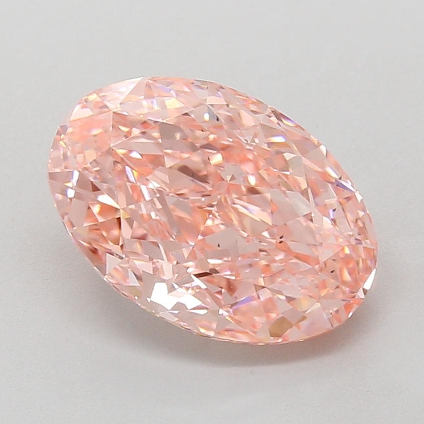 4.05 Ct. Fancy Vivid Pink Oval Lab Grown Diamond
