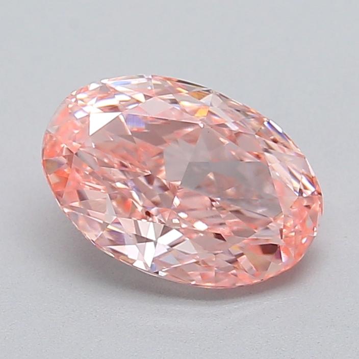 1.45 Ct. Fancy Vivid  Pink Oval Lab Grown Diamond