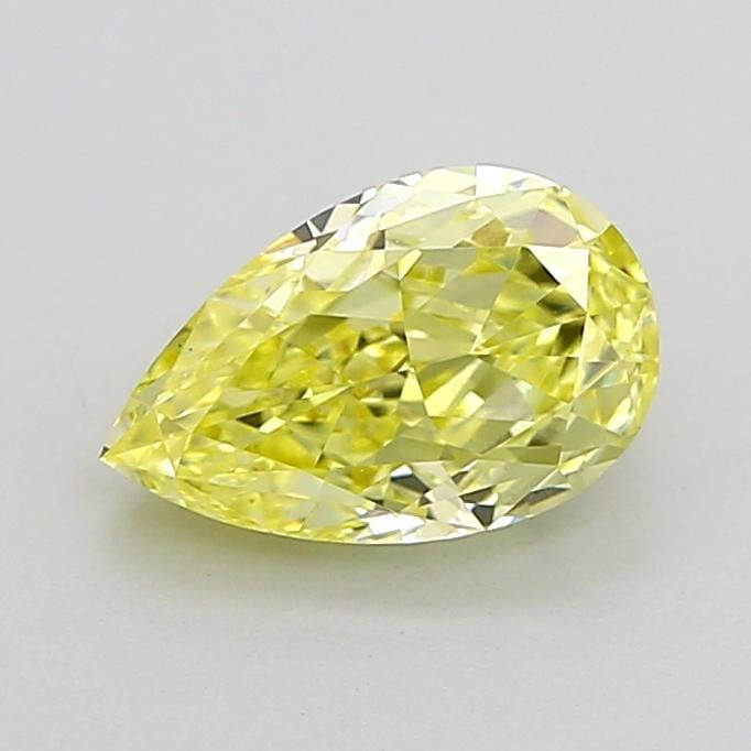 1.21 Ct. Fancy Intense None Yellow Pear Lab Grown Diamond
