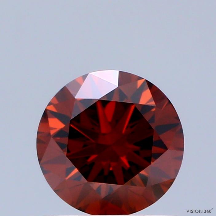 0.70 Ct. Fancy Deep Orange Round Lab Grown Diamond