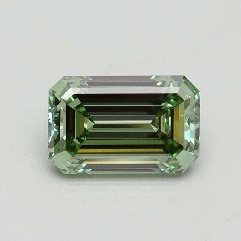 1.01 Ct. Fancy Intense Pacific Green Emerald Lab Grown Diamond
