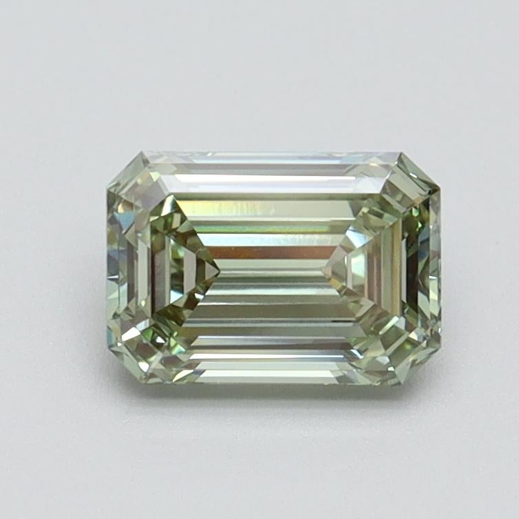 0.85 Ct. Fancy Intense Green Emerald Lab Grown Diamond