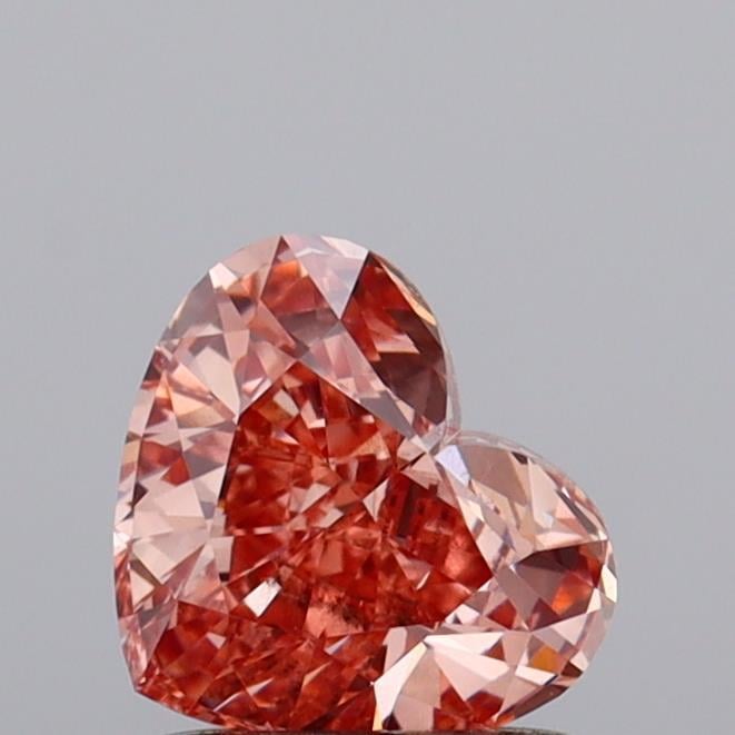 1.02 Ct. Fancy Intense Brownish Pink Heart Lab Grown Diamond