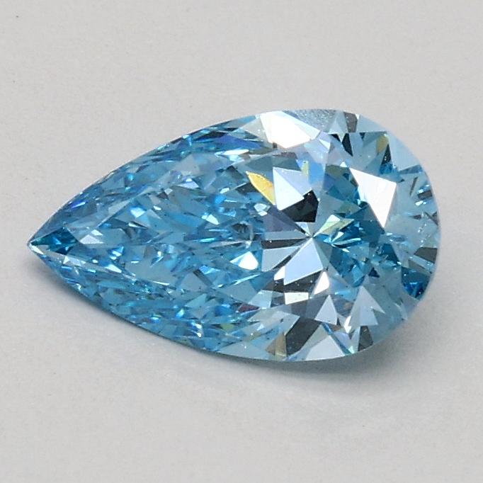0.50 Ct. Fancy Vivid Blue Pear Lab Grown Diamond