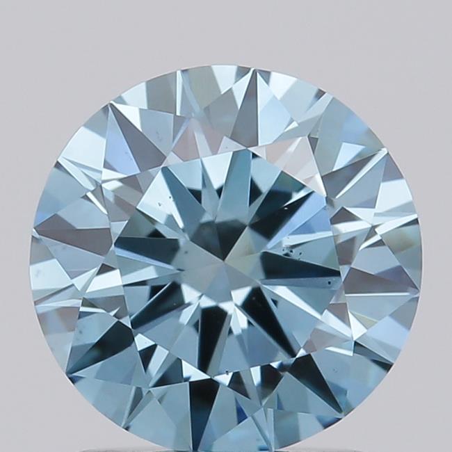 1.25 Ct. Fancy Vivid  Blue Round Lab Grown Diamond