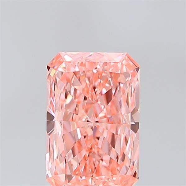 1.51 Ct. Fancy Vivid  Pink Radiant Lab Grown Diamond