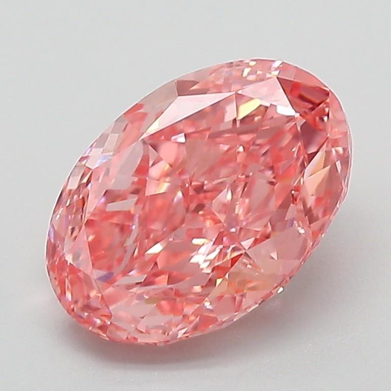 2.01 Ct. Fancy Vivid Pink Oval Lab Grown Diamond