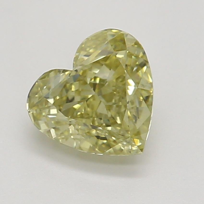 0.44 Ct. Fancy Brownish Greenish Yellow Heart Diamond